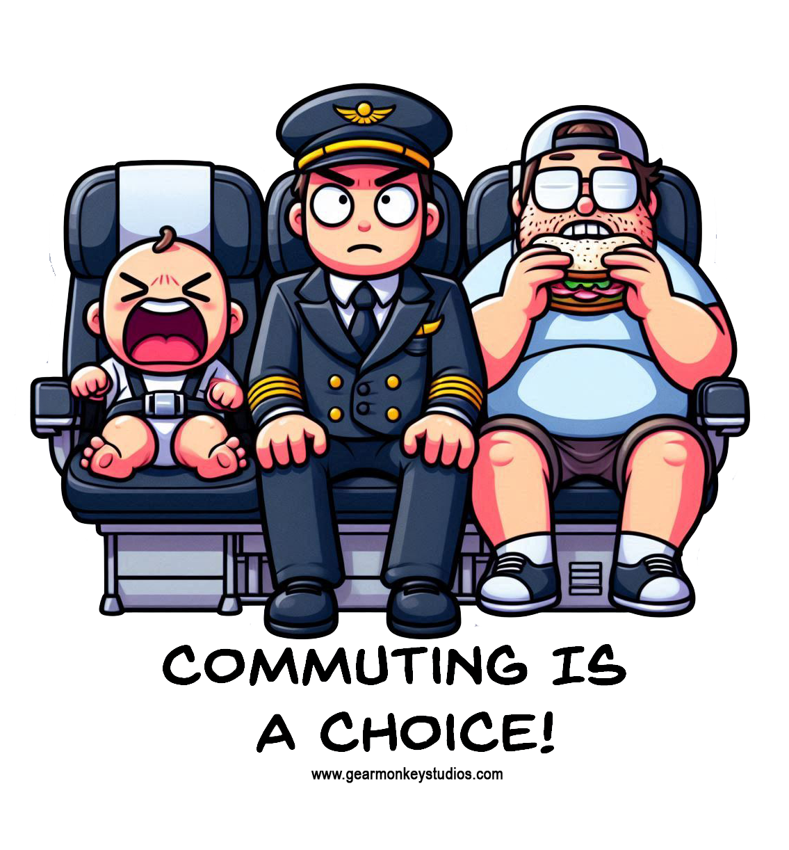 Funny Aviation Stickers