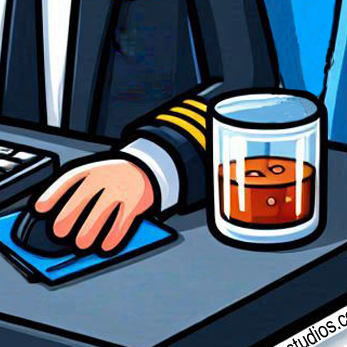 Bid Drunk... fly sober Sticker