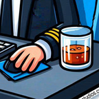 Bid Drunk... fly sober Sticker