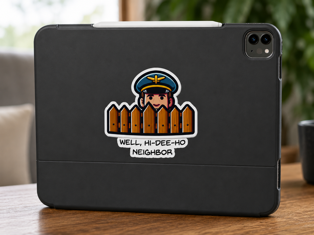 Well Hello There Neighbor Sticker