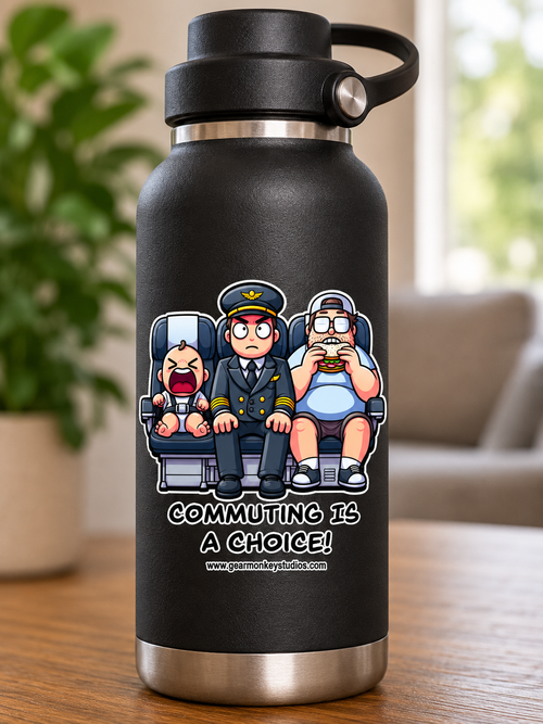 Commuting is a Choice! Sticker