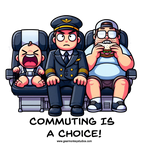 Commuting is a Choice! Sticker
