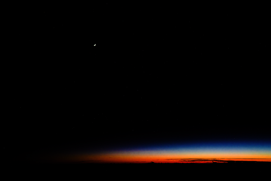 Crescent Moon at Daybreak