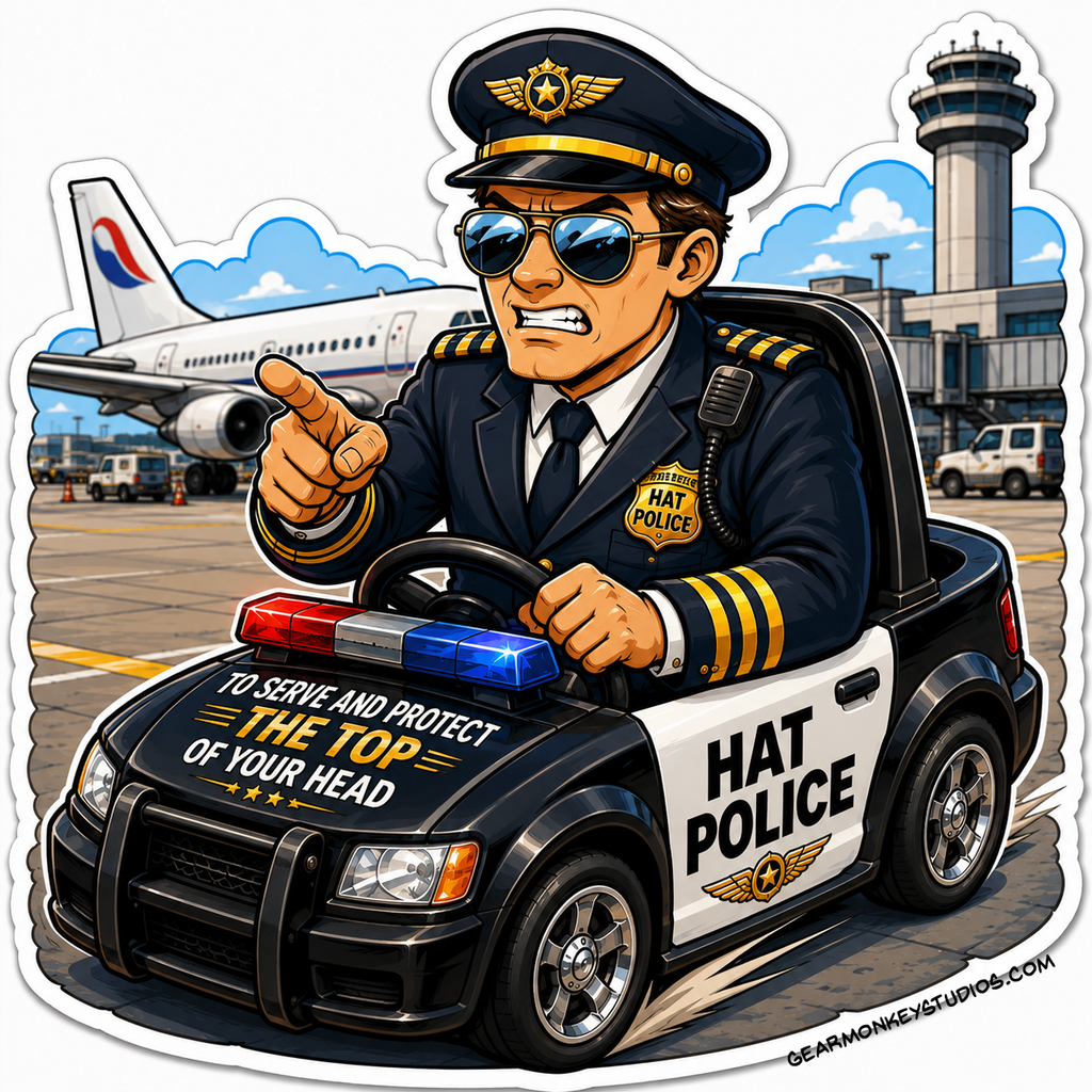 The Hat Police Sticker