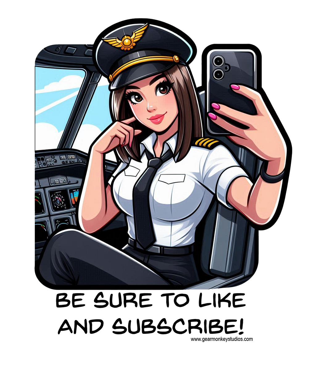 Female Pilot Influencer Sticker