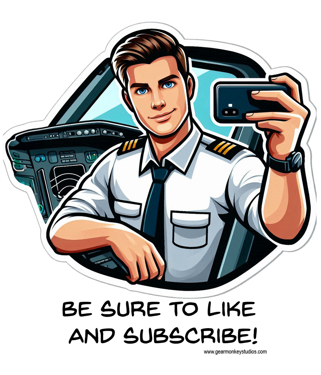 Male Pilot Influencer Sticker