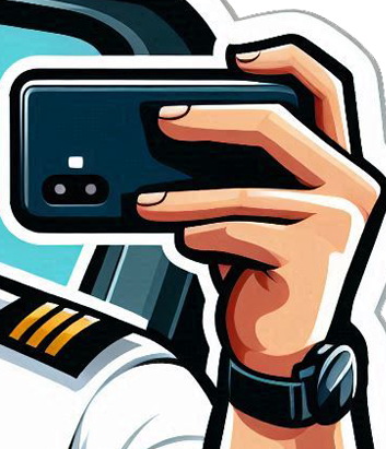 Male Pilot Influencer Sticker